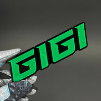 1PC GIGI 3D Acrylic Badge - Car Truck Emblem Fender Tailgate Trunk Sticker