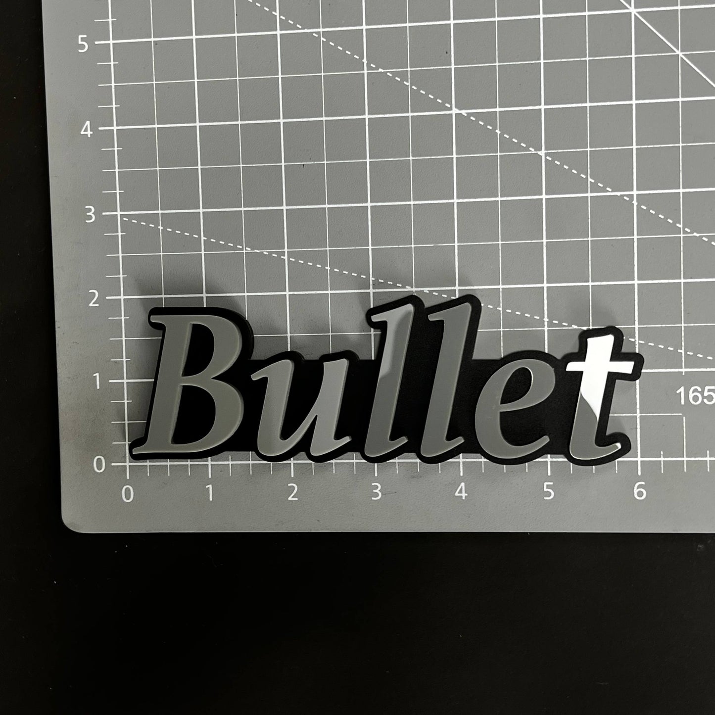 1PC Bullet 3D Acrylic Badge - Car Truck Emblem Fender Tailgate Trunk Sticker