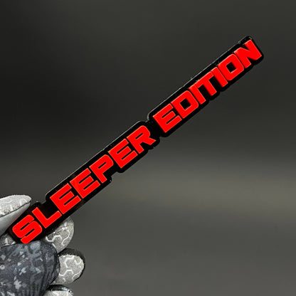 1PC SLEEPER EDITION 3D Acrylic Badge - Car Truck Emblem Fender Sticker
