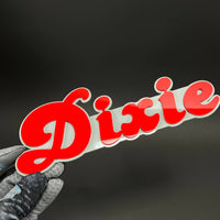 1PC Dixie 3D Acrylic Badge - Car Truck Emblem Fender Tailgate Trunk Sticker