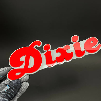 1PC Dixie 3D Acrylic Badge - Car Truck Emblem Fender Tailgate Trunk Sticker