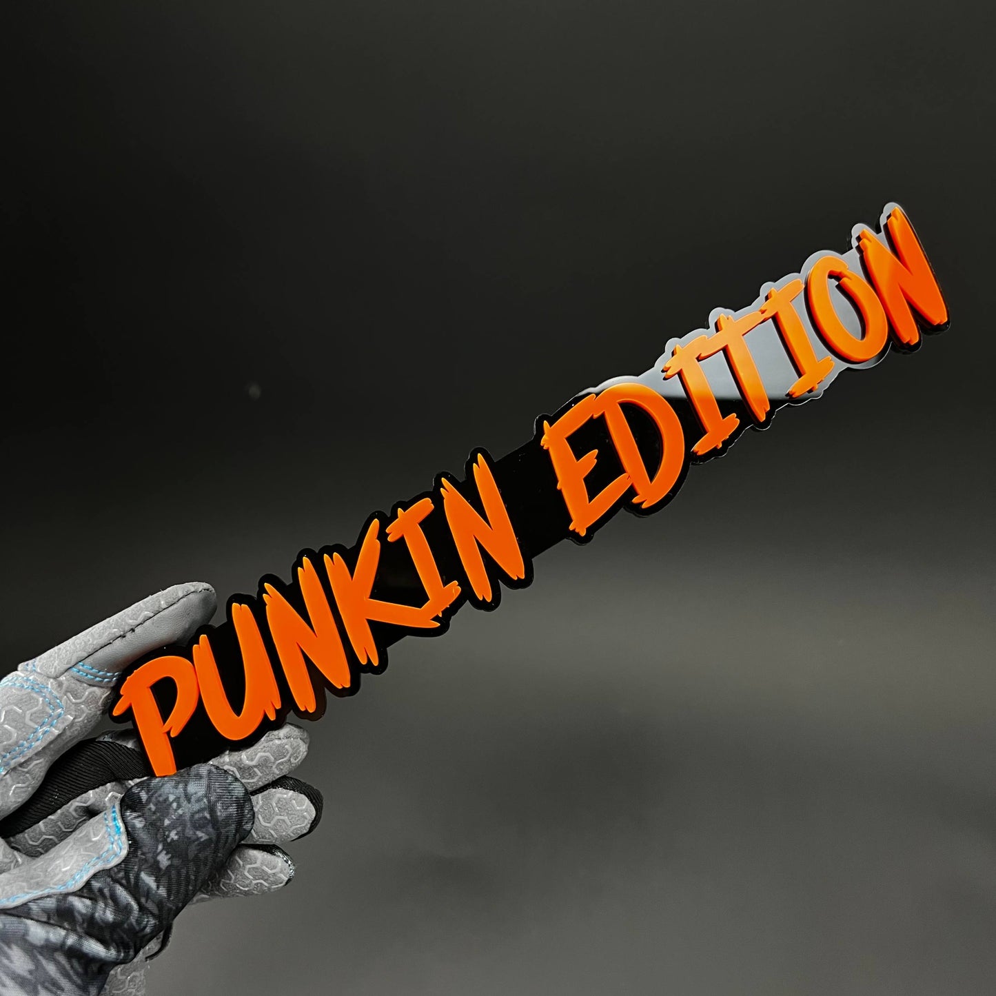 1PC PUNKIN EDITION 3D Acrylic Badge - Car Truck Emblem Fender Sticker