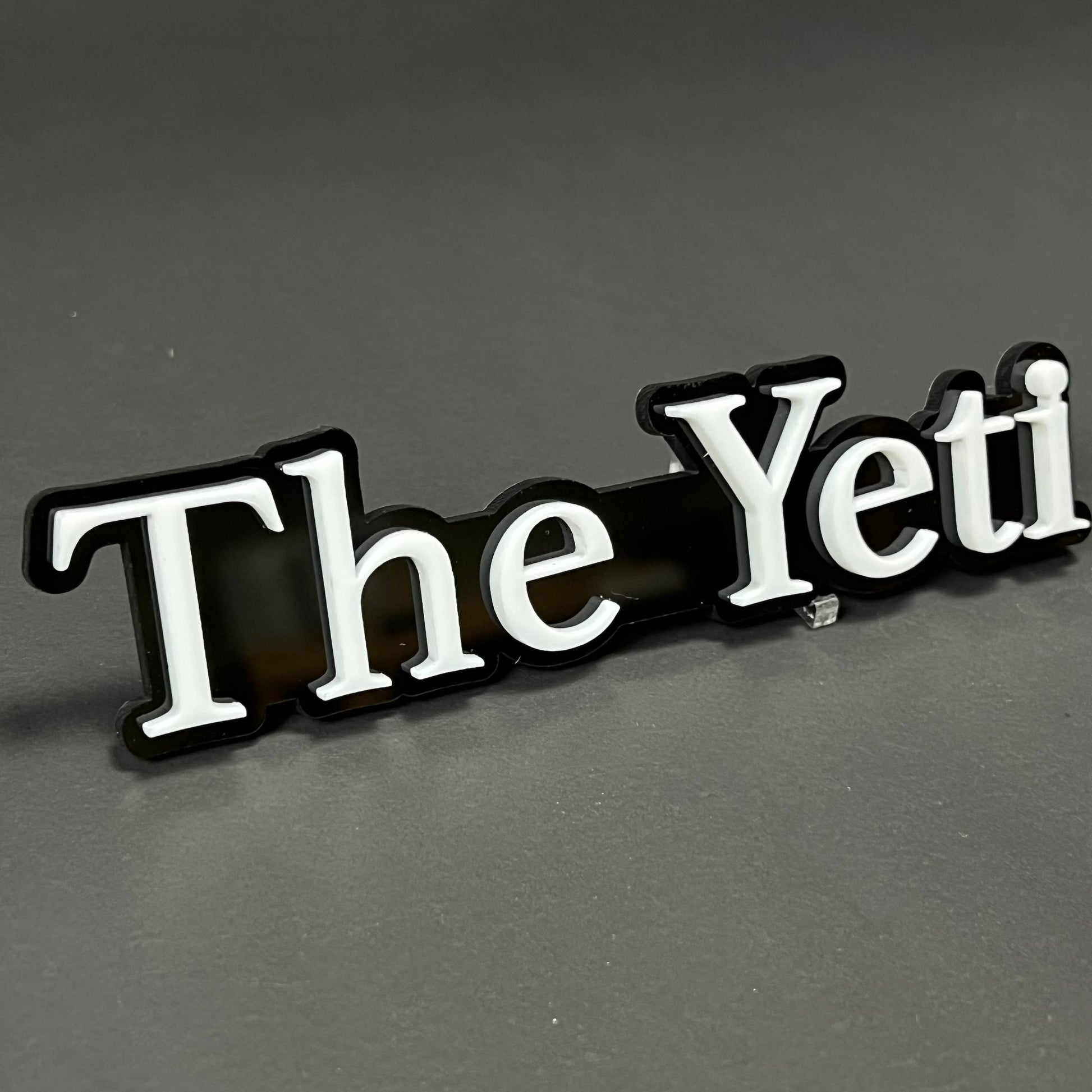1PC The Yeti 3D Acrylic Badge - Car Truck Emblem Fender Tailgate Trunk Sticker