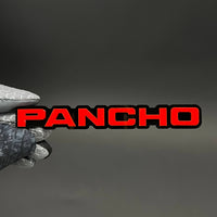 1PC PANCHO 3D Acrylic Badge - Car Truck Emblem Fender Tailgate Trunk Sticker