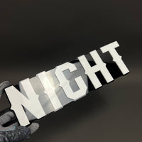 1PC NIGHT 3D Acrylic Badge - Car Truck Emblem Fender Tailgate Trunk Sticker