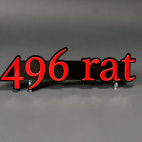 1PC 496 rat 3D Acrylic Badge - Car Truck Emblem Fender Tailgate Trunk Sticker