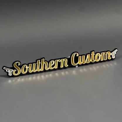 1PC Southern Custom 3D Acrylic Badge - Car Truck Emblem Fender Tailgate Trunk Sticker