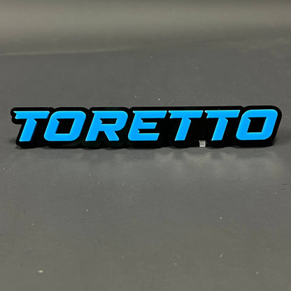 1PC TORETTO 3D Acrylic Badge - Car Truck Emblem Fender Tailgate Trunk Sticker