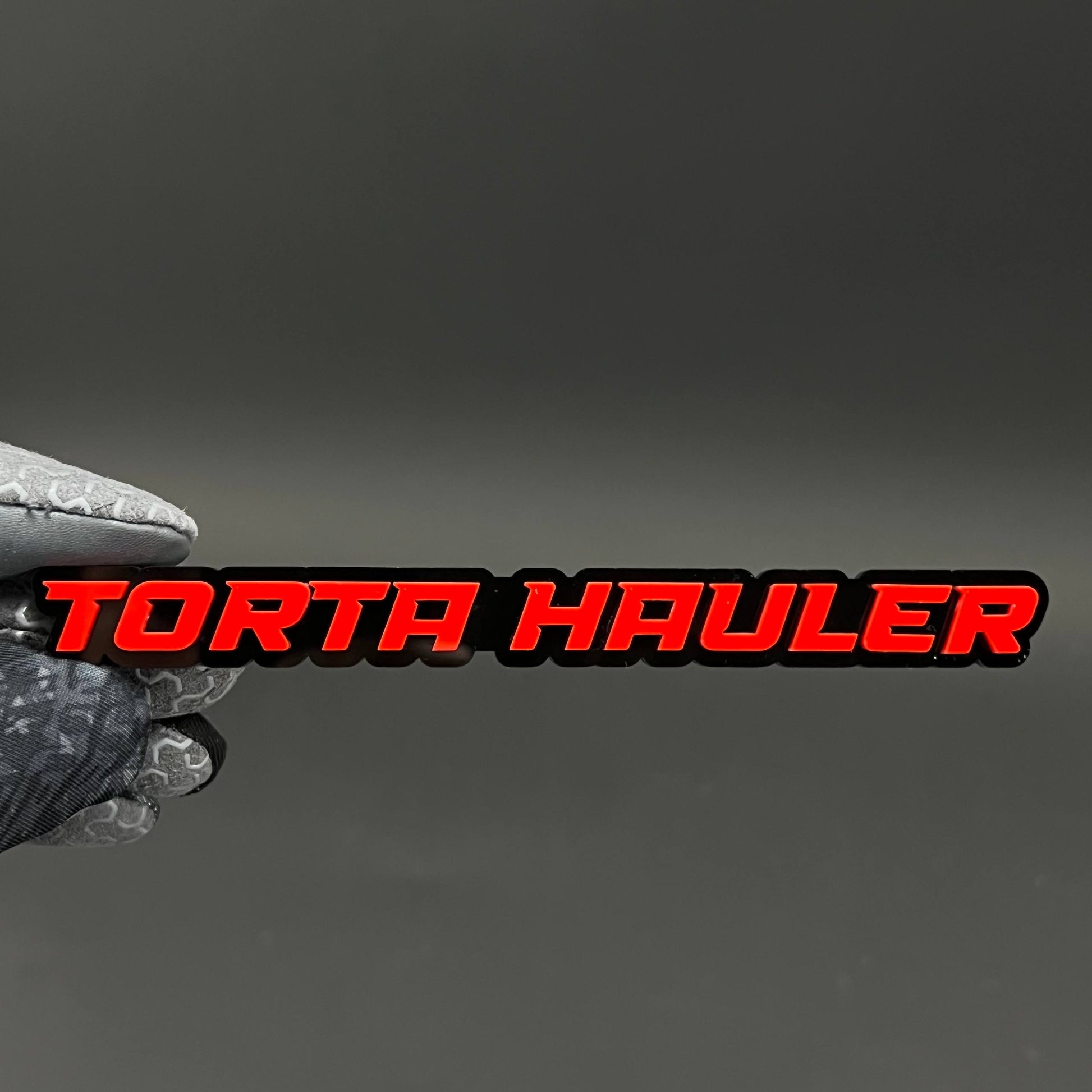 1PC TORTA HAULER 3D Acrylic Badge - Car Truck Emblem Fender Sticker