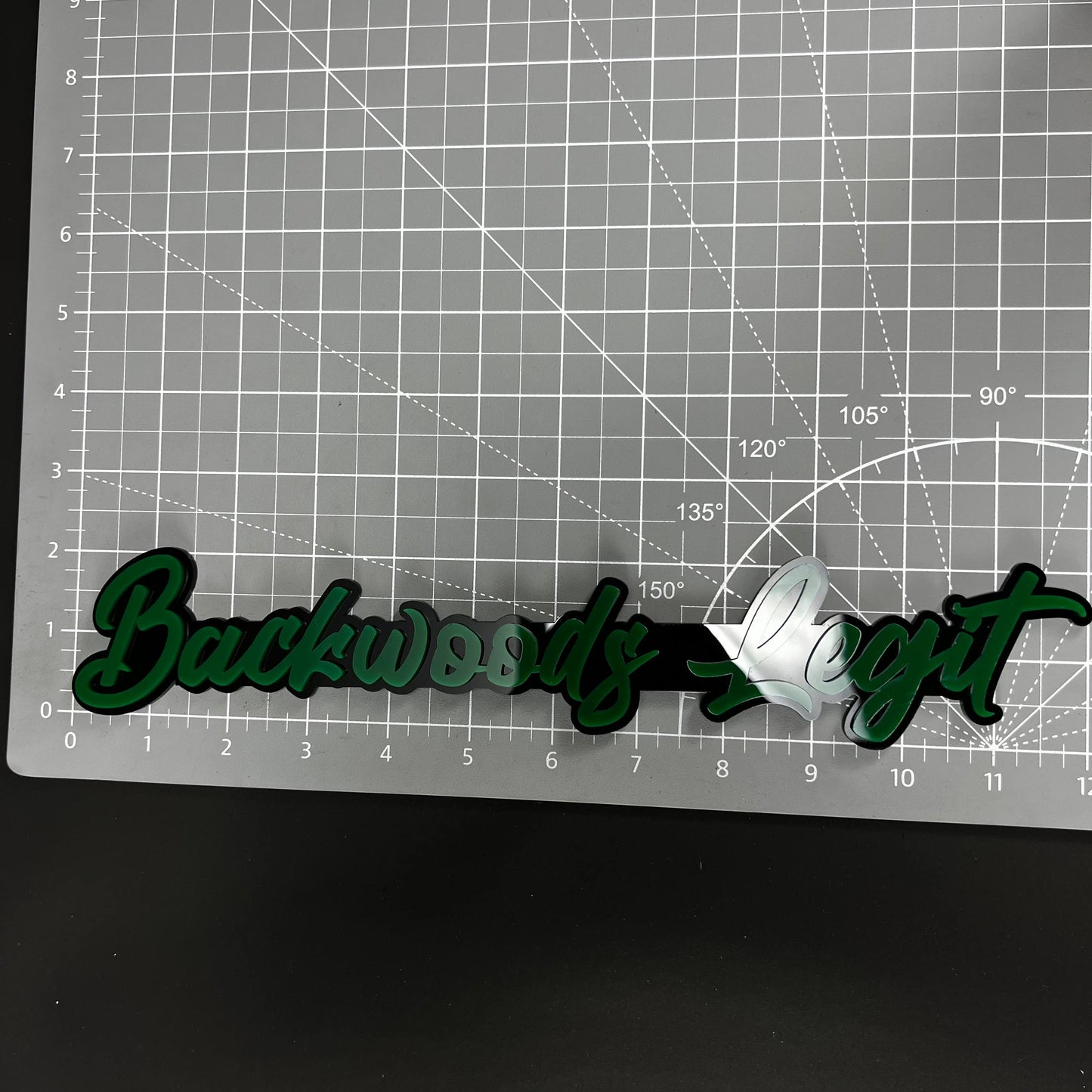 1PC Backwoods Legit 3D Acrylic Badge - Car Truck Emblem Fender Sticker