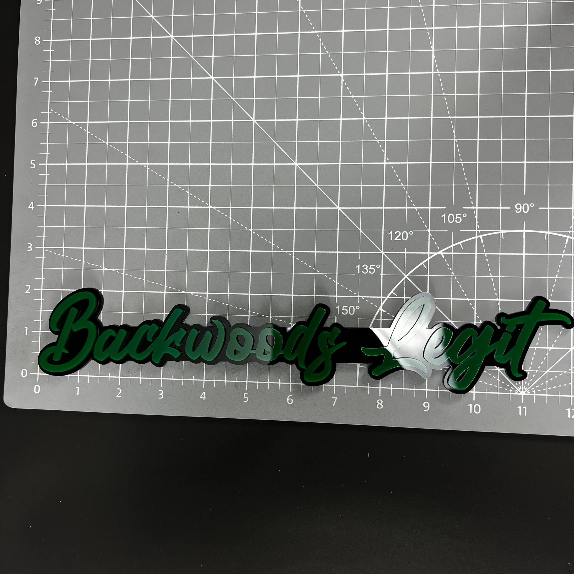 1PC Backwoods Legit 3D Acrylic Badge - Car Truck Emblem Fender Sticker
