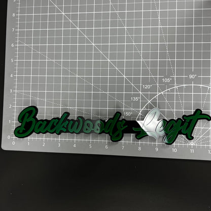 1PC Backwoods Legit 3D Acrylic Badge - Car Truck Emblem Fender Sticker