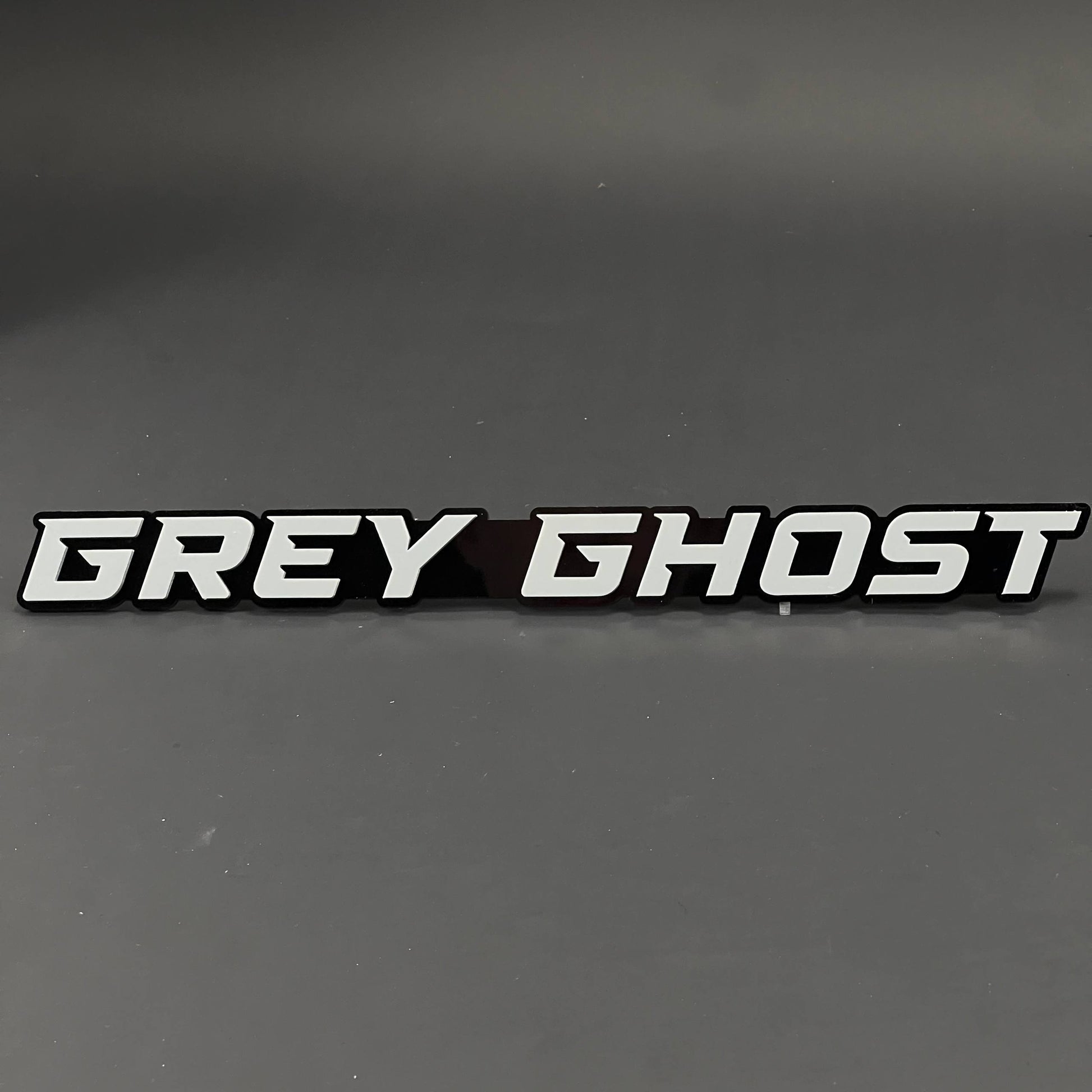1PC GREY GHOST 3D Acrylic Badge - Car Truck Emblem Fender Tailgate Trunk Sticker