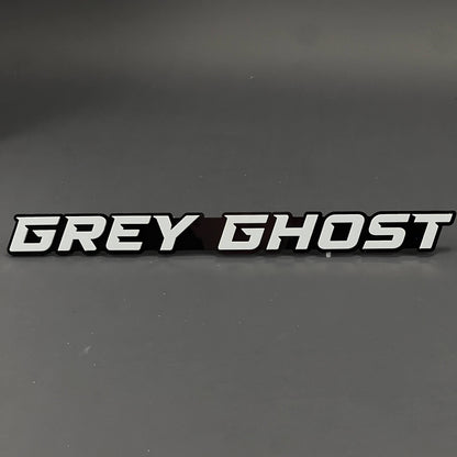 1PC GREY GHOST 3D Acrylic Badge - Car Truck Emblem Fender Tailgate Trunk Sticker