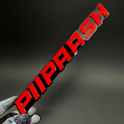 1PC PIIPAASH 3D Acrylic Badge - Car Truck Emblem Fender Tailgate Trunk Sticker