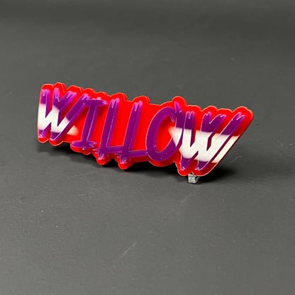 1PC WILLOW 3D Acrylic Badge - Car Truck Emblem Fender Tailgate Trunk Sticker