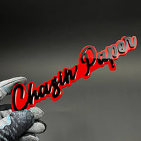 1PC Chasin Paper 3D Acrylic Badge - Car Truck Emblem Fender Sticker