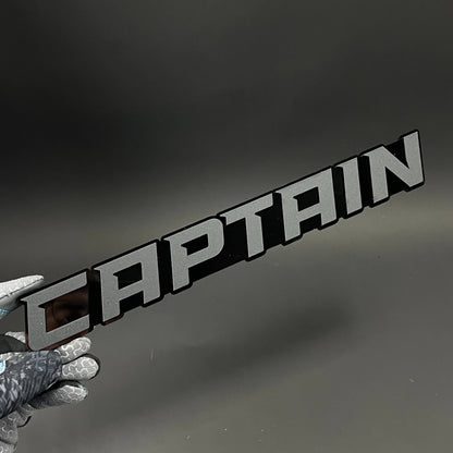 1PC CAPTAIN 3D Acrylic Badge - Car Truck Emblem Fender Tailgate Trunk Sticker