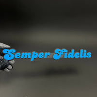 1PC Semper Fidelis 3D Acrylic Badge - Car Truck Emblem Fender Sticker