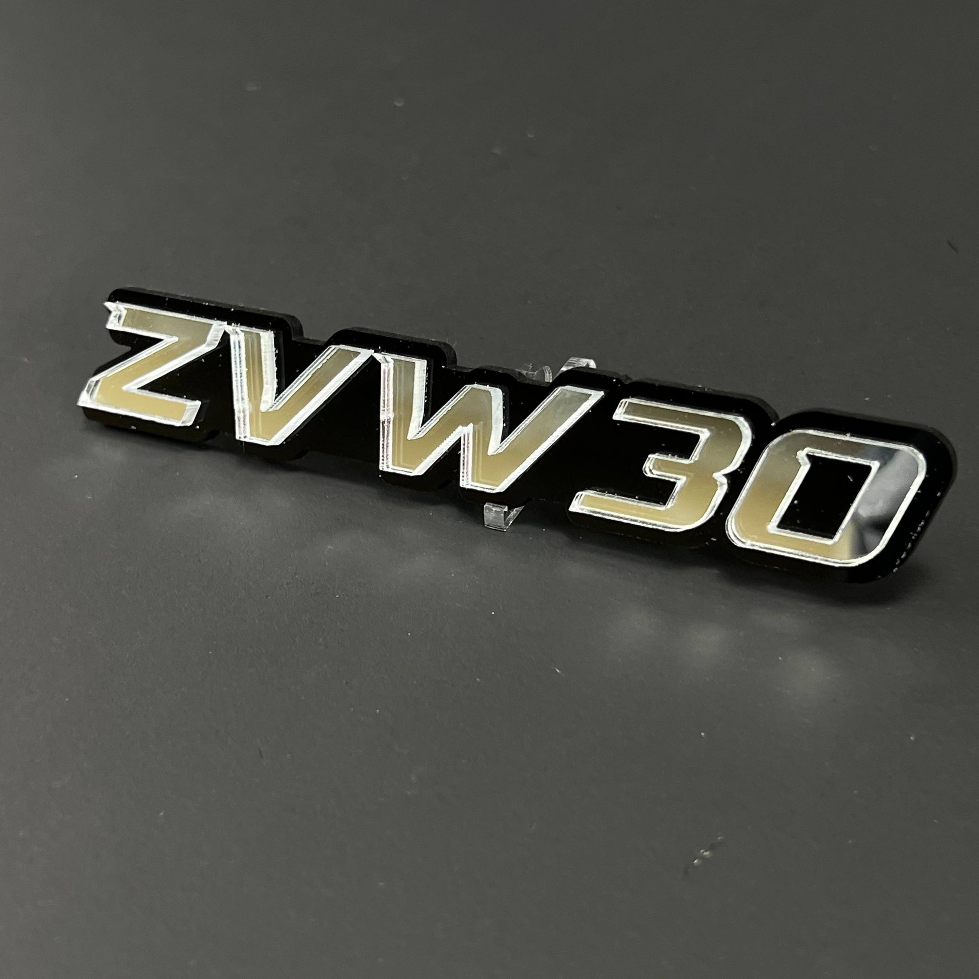 1PC ZVW30 3D Acrylic Badge - Car Truck Emblem Fender Tailgate Trunk Sticker