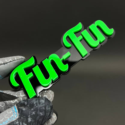 1PC Fun-Fin 3D Acrylic Badge - Car Truck Emblem Fender Tailgate Trunk Sticker
