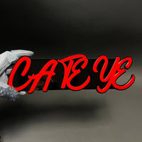1PC CATEYE 3D Acrylic Badge - Car Truck Emblem Fender Tailgate Trunk Sticker