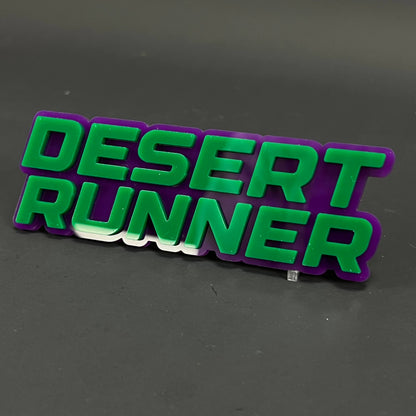 1PC DESERT RUNNER 3D Acrylic Badge - Car Truck Emblem Fender Sticker