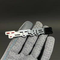 1PC T-TYPE 3D Acrylic Badge - Car Truck Emblem Fender Tailgate Trunk Sticker