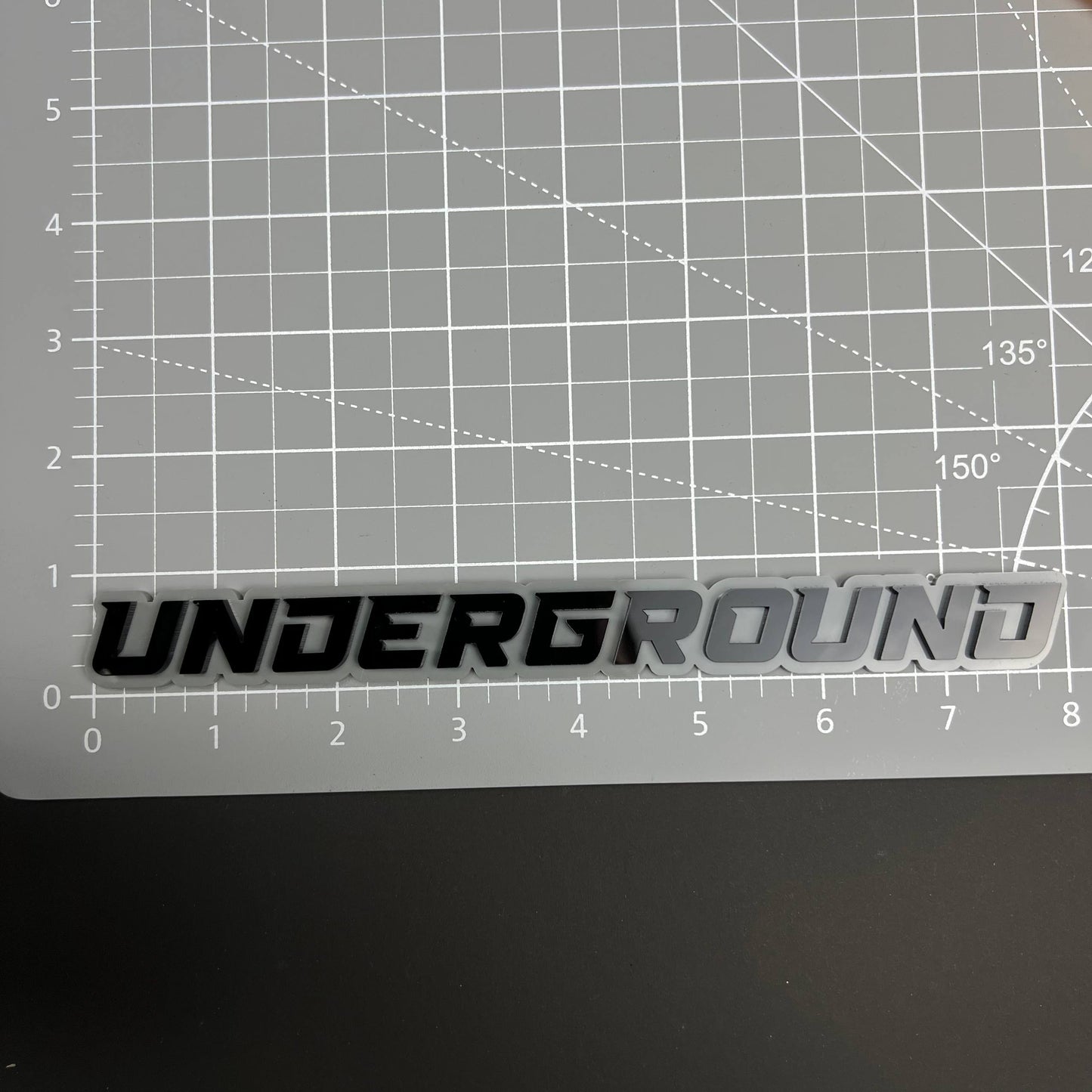 1PC UNDERGROUND 3D Acrylic Badge - Car Truck Emblem Fender Tailgate Trunk Sticker