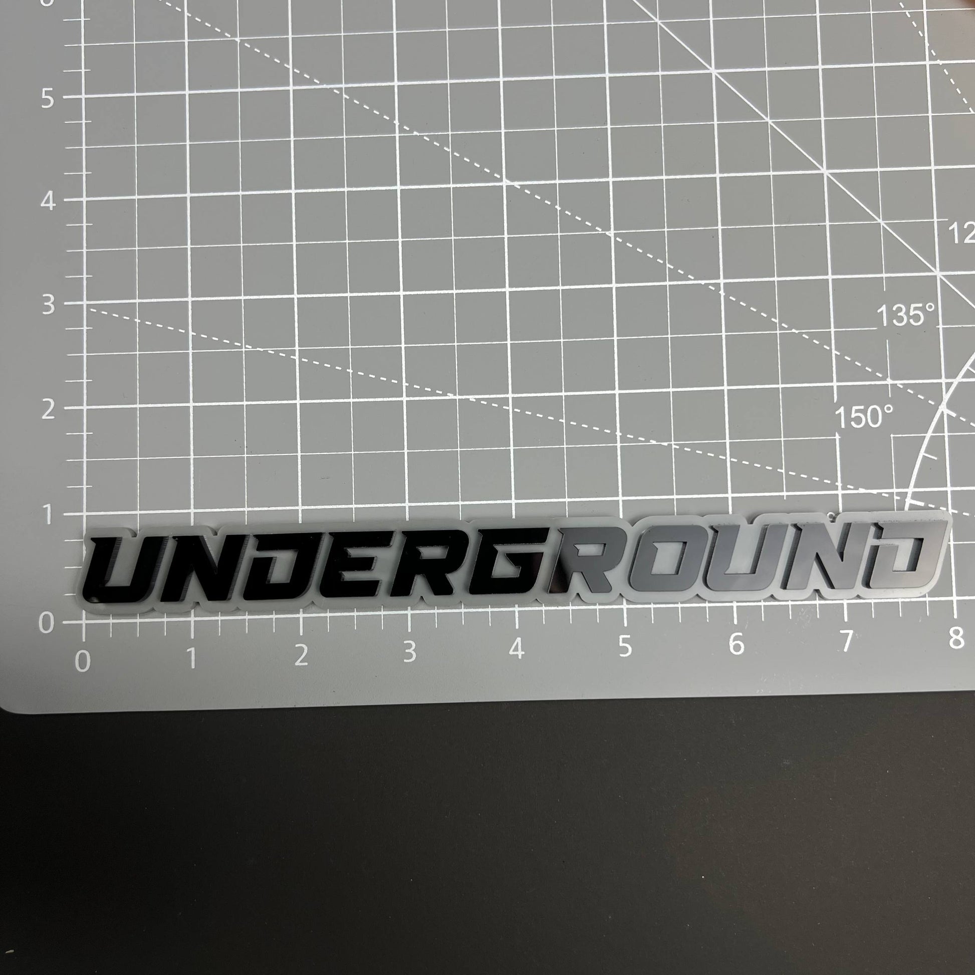 1PC UNDERGROUND 3D Acrylic Badge - Car Truck Emblem Fender Tailgate Trunk Sticker