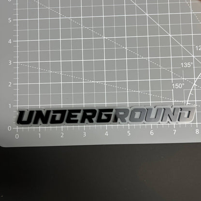 1PC UNDERGROUND 3D Acrylic Badge - Car Truck Emblem Fender Tailgate Trunk Sticker
