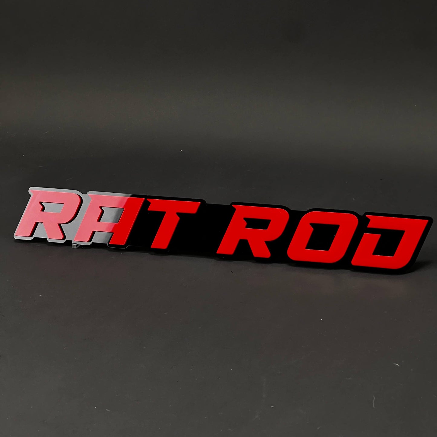 1PC RAT ROD 3D Acrylic Badge - Car Truck Emblem Fender Tailgate Trunk Sticker