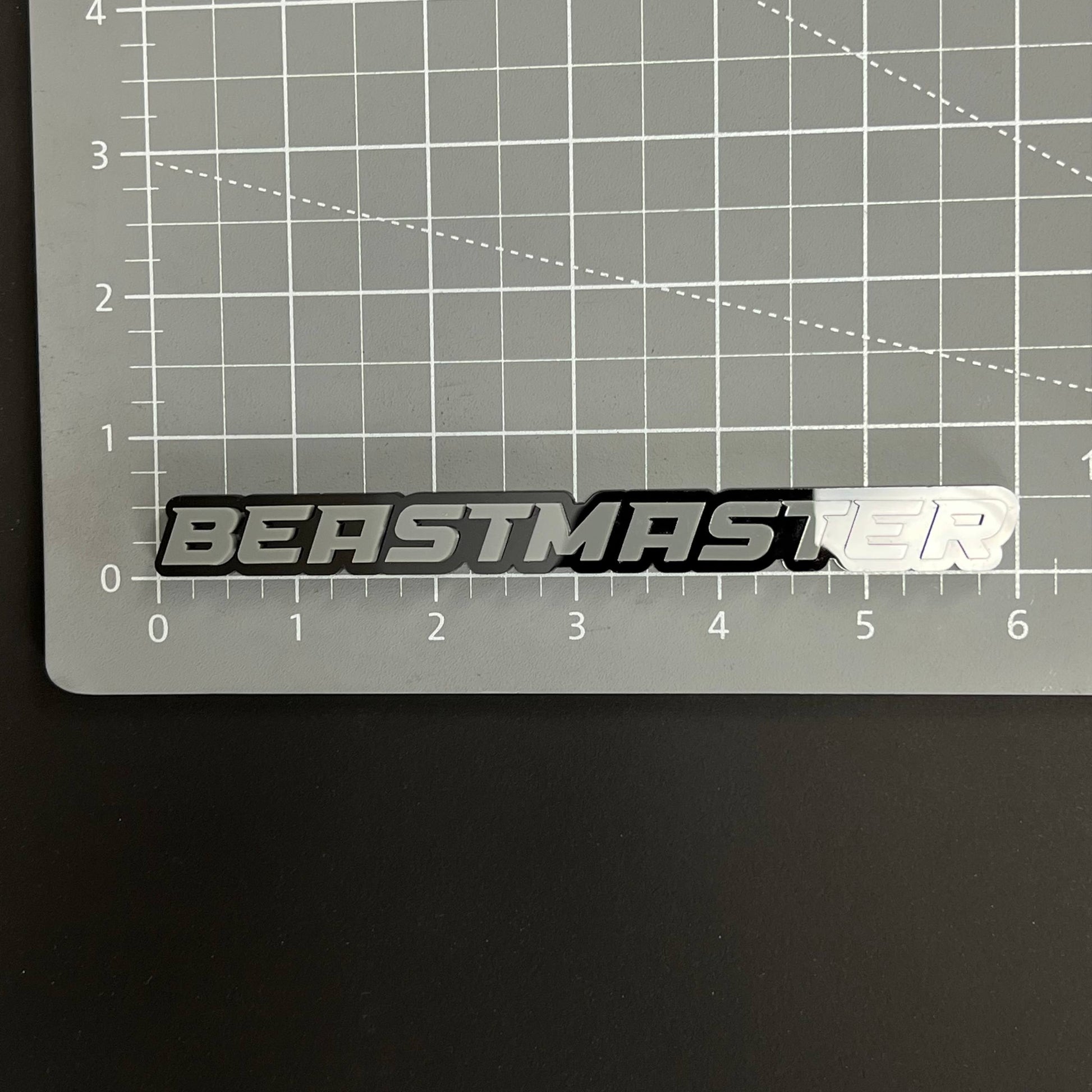 1PC BEASTMASTER 3D Acrylic Badge - Car Truck Emblem Fender Sticker