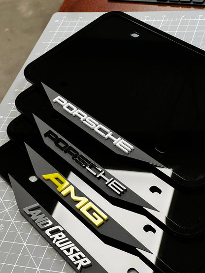 1PC Porsche AMG Land Cruiser 3D Acrylic Badge - Car Truck Emblem Fender Sticker