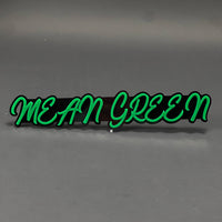 1PC MEAN GREEN 3D Acrylic Badge - Car Truck Emblem Fender Tailgate Trunk Sticker