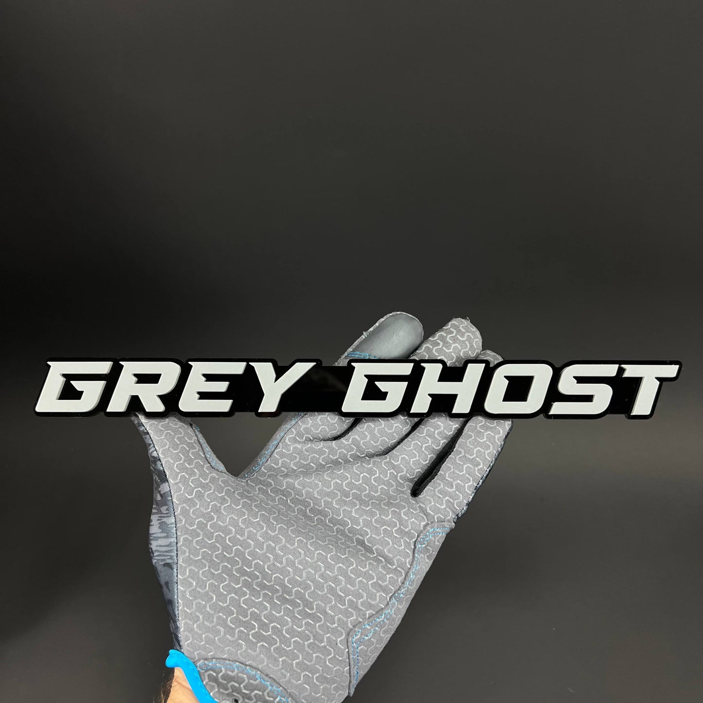 1PC GREY GHOST 3D Acrylic Badge - Car Truck Emblem Fender Tailgate Trunk Sticker