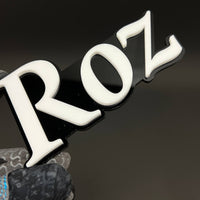 1PC Roz 3D Acrylic Badge - Car Truck Emblem Fender Tailgate Trunk Sticker