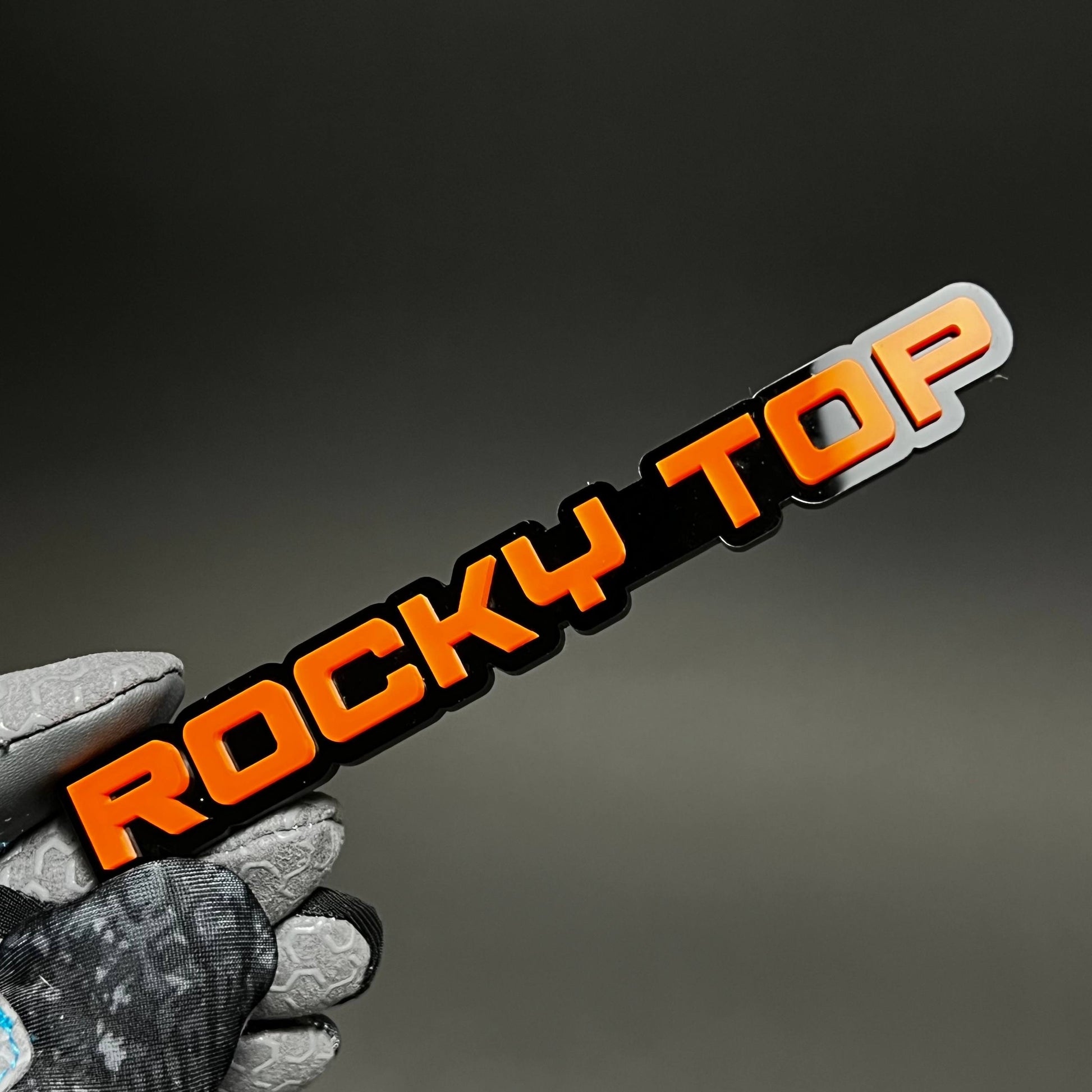 1PC ROCKY TOP 3D Acrylic Badge - Car Truck Emblem Fender Tailgate Trunk Sticker