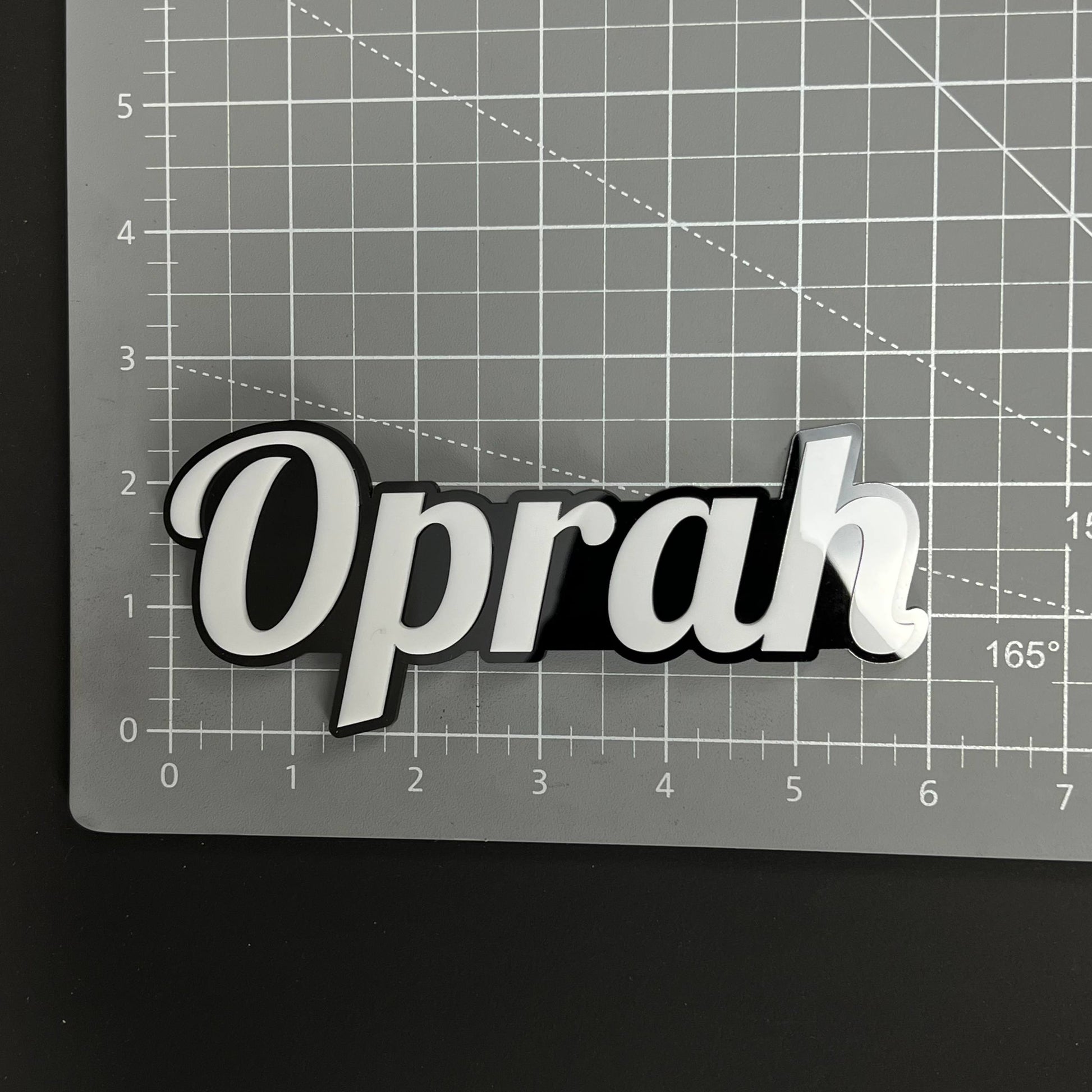 1PC Oprah 3D Acrylic Badge - Car Truck Emblem Fender Tailgate Trunk Sticker