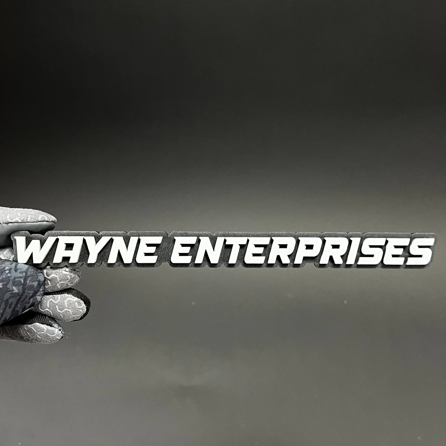 1PC WAYNE ENTERPRISES 3D Acrylic Badge - Car Truck Emblem Fender Sticker
