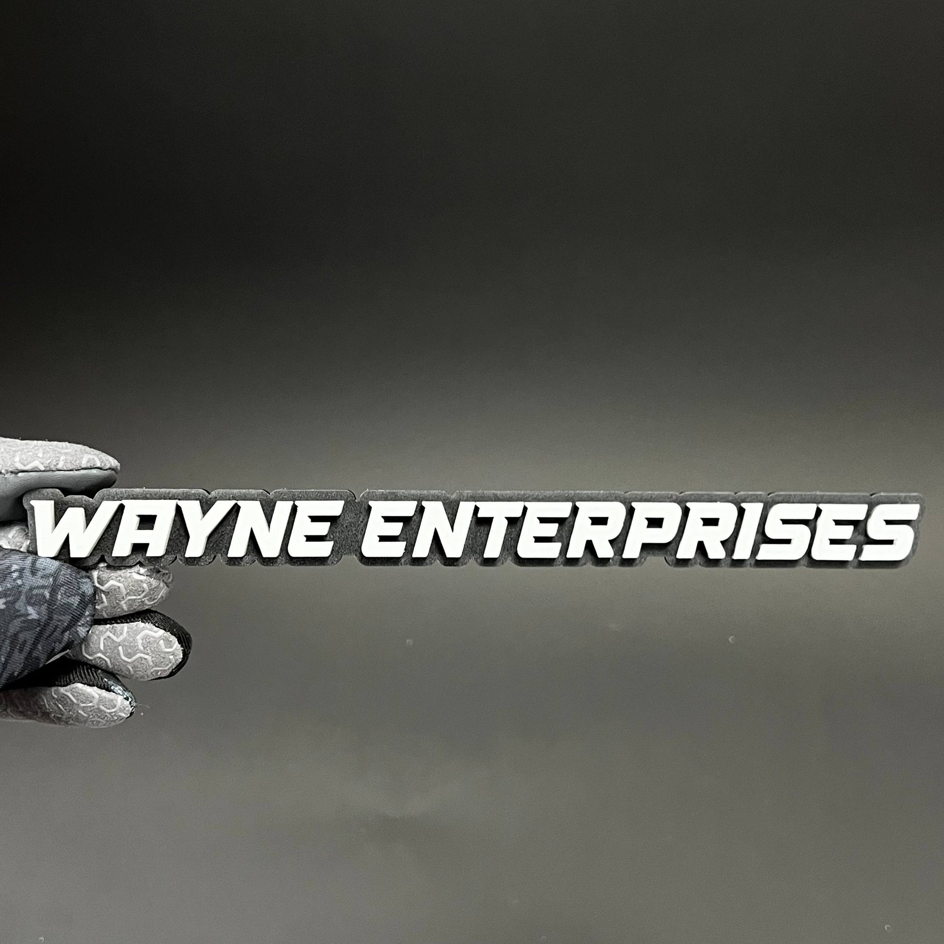 1PC WAYNE ENTERPRISES 3D Acrylic Badge - Car Truck Emblem Fender Sticker