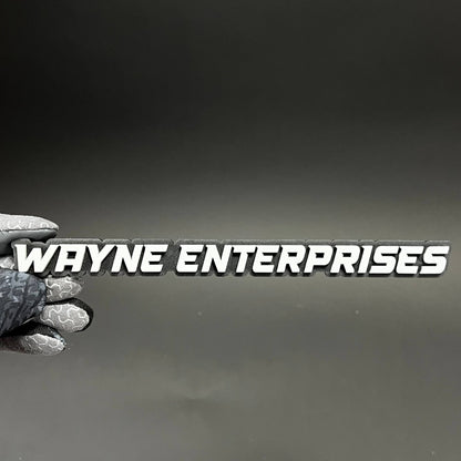 1PC WAYNE ENTERPRISES 3D Acrylic Badge - Car Truck Emblem Fender Sticker