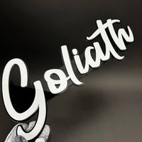 1PC Goliath 3D Acrylic Badge - Car Truck Emblem Fender Tailgate Trunk Sticker