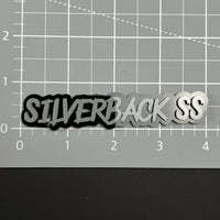 1PC SILVERBACK SS 3D Acrylic Badge - Car Truck Emblem Fender Sticker