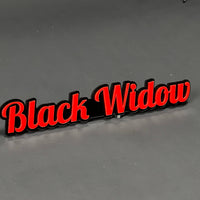 1PC Black Widow 3D Acrylic Badge - Car Truck Emblem Fender Sticker