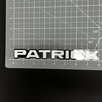 1PC PATRICK 3D Acrylic Badge - Car Truck Emblem Fender Tailgate Trunk Sticker