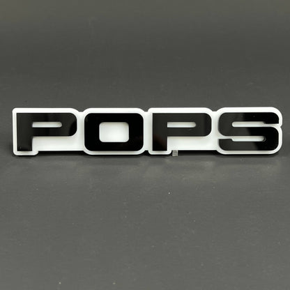 1PC POPS 3D Acrylic Badge - Car Truck Emblem Fender Tailgate Trunk Sticker