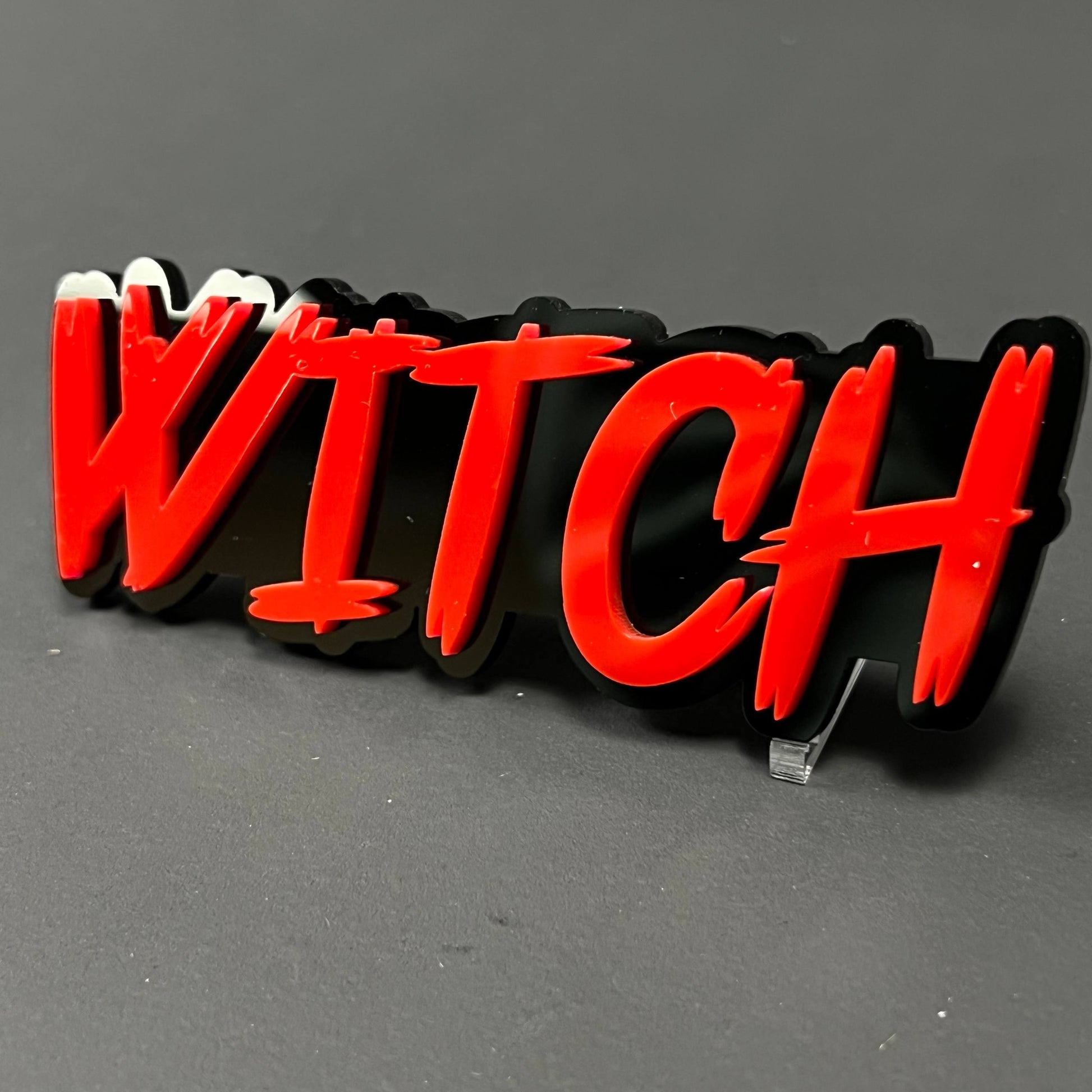 1PC WITCH 3D Acrylic Badge - Car Truck Emblem Fender Tailgate Trunk Sticker