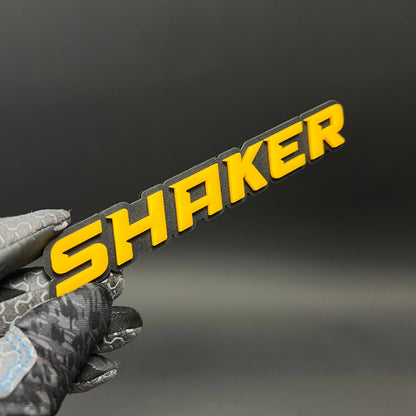 1PC SHAKER 3D Acrylic Badge - Car Truck Emblem Fender Tailgate Trunk Sticker