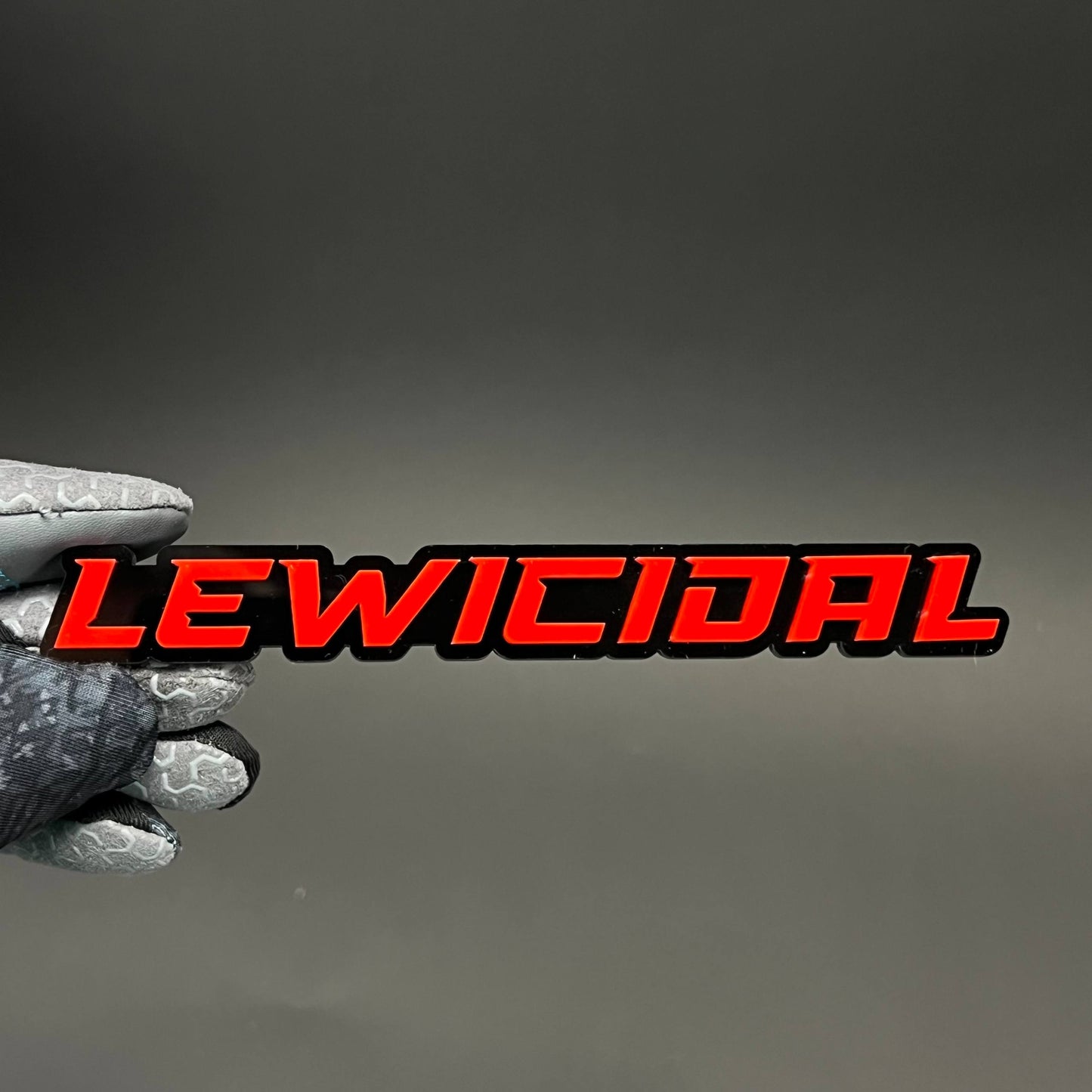 1PC LEWICIDAL 3D Acrylic Badge - Car Truck Emblem Fender Tailgate Trunk Sticker